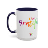 I AM Grateful - Accent Coffee Mug (11, 15oz)