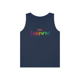 I AM Inspired - Unisex Heavy Cotton Tank Top Front Print