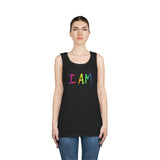 I AM - Unisex Heavy Cotton Tank Top Front Print