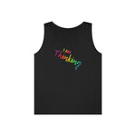 I AM Thinking - Unisex Heavy Cotton Tank Top Front Print