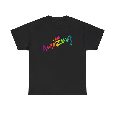 I AM Amazing - Unisex Heavy Cotton Tee - Front Print