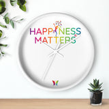Happiness Matters Wall clock
