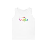 I AM Awake - Unisex Heavy Cotton Tank Top Front Print