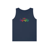 I AM Capable - Unisex Heavy Cotton Tank Top Front Print