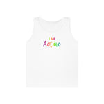 I AM Active - Unisex Heavy Cotton Tank Top Front Print