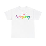 I AM Amazing - Unisex Heavy Cotton Tee - Front Print