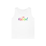 I AM Blessed - Unisex Heavy Cotton Tank Top Front Print