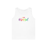 I AM Blessed - Unisex Heavy Cotton Tank Top Front Print