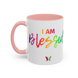 I AM Blessed - Accent Coffee Mug (11, 15oz)