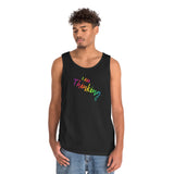 I AM Thinking - Unisex Heavy Cotton Tank Top Front Print