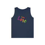 I AM Love - Unisex Heavy Cotton Tank Top Front Print