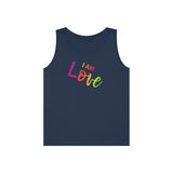 I AM Love - Unisex Heavy Cotton Tank Top Front Print