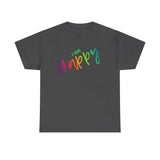 I AM Happy - Unisex Heavy Cotton Tee - Front Print