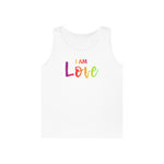 I AM Love - Unisex Heavy Cotton Tank Top Front Print