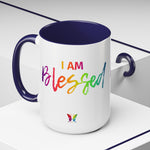 I AM Blessed - Accent Coffee Mug (11, 15oz)