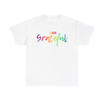 I AM Grateful - Unisex Heavy Cotton Tee - Front Print