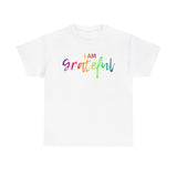 I AM Grateful - Unisex Heavy Cotton Tee - Front Print