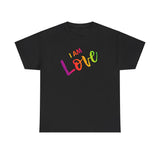 I AM Love - Unisex Heavy Cotton Tee - Front Print