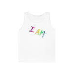 I AM - Unisex Heavy Cotton Tank Top Front Print