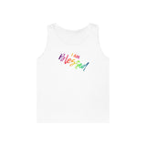 I AM Blessed - Unisex Heavy Cotton Tank Top Front Print