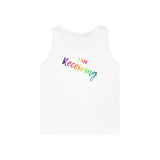 I AM Receiving - Unisex Heavy Cotton Tank Top Front Print