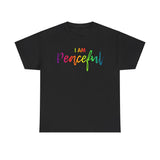 I AM Peaceful - Unisex Heavy Cotton Tee - Front Print