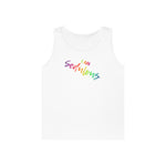 I AM Sedulous - Unisex Heavy Cotton Tank Top Front Print