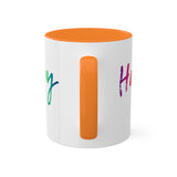 I AM Happy - Colorful Mugs, 11oz