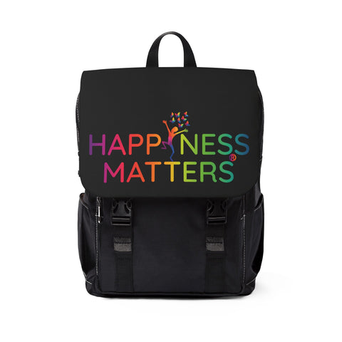 Happiness Matters Unisex Casual Shoulder Backpack