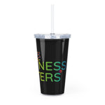 Happiness Matters Plastic Tumbler with Straw