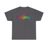 I AM Amazing - Unisex Heavy Cotton Tee - Front Print