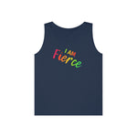 I AM Fierce - Unisex Heavy Cotton Tank Top Front Print