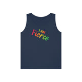 I AM Fierce - Unisex Heavy Cotton Tank Top Front Print