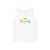 I AM Joyful - Unisex Heavy Cotton Tank Top Front Print