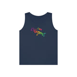 I AM Diligent - Unisex Heavy Cotton Tank Top Front Print