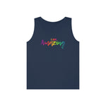 I AM Amazing - Unisex Heavy Cotton Tank Top Front Print