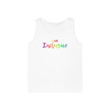 I AM Inclusive - Unisex Heavy Cotton Tank Top Front Print