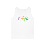 I AM Peaceful - Unisex Heavy Cotton Tank Top Front Print