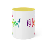 I AM Blessed - Colorful Mugs, 11oz