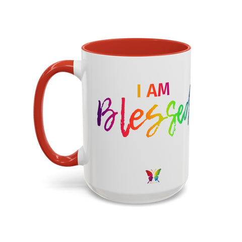 I AM Blessed - Accent Coffee Mug (11, 15oz)