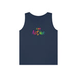 I AM Active - Unisex Heavy Cotton Tank Top Front Print