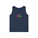 I AM Active - Unisex Heavy Cotton Tank Top Front Print