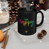 I AM Happy - Black Mug (11oz, 15oz)