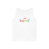 I AM Valued - Unisex Heavy Cotton Tank Top Front Print