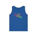 I AM Fierce - Unisex Heavy Cotton Tank Top Front Print