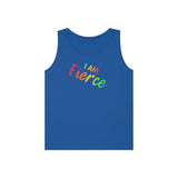 I AM Fierce - Unisex Heavy Cotton Tank Top Front Print