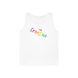 I AM Creative - Unisex Heavy Cotton Tank Top Front Print