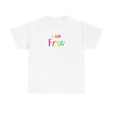 I AM Free - Unisex Heavy Cotton Tee - Front Print