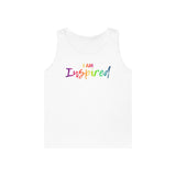 I AM Inspired - Unisex Heavy Cotton Tank Top Front Print