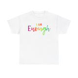 I AM Enough - Unisex Heavy Cotton Tee - Front Print